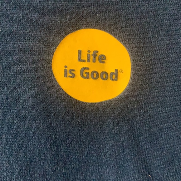 Life Is Good Relaxed Fit Zippered Navy Jacket - Picture 2 of 4